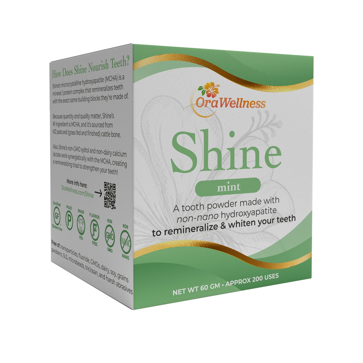 OraWellness Shine Remineralizing Tooth Whitening Powder 60g